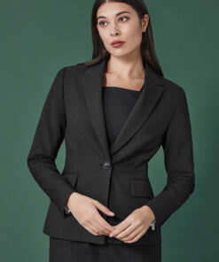 Womens Renew Single Button Mid Length Jacket