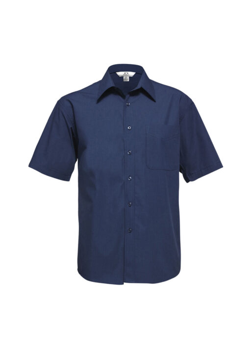 Mens Micro Check Short Sleeve Shirt